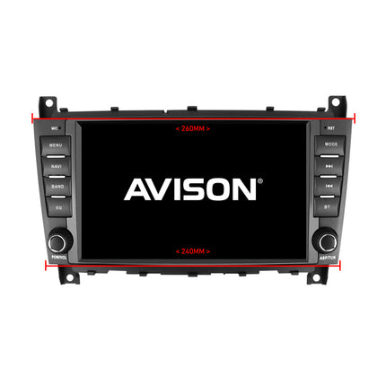 Navigatore per Mercedes W203 W209 CLS CLK | Carplay | Android | DAB | Bluetooth