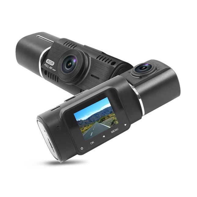 Dashcam tripla Avison con schermo IPS e 64 GB