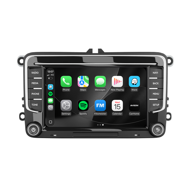 Navigazione CarPlay e Android per VW Seat e Skoda 7" | 64 GB | DAB | 8 CORE
