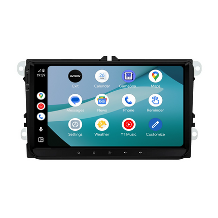 Navigatore per VW Seat e Skoda | Carplay Wireless | Android Auto | DAB+ | Android | 64 GB