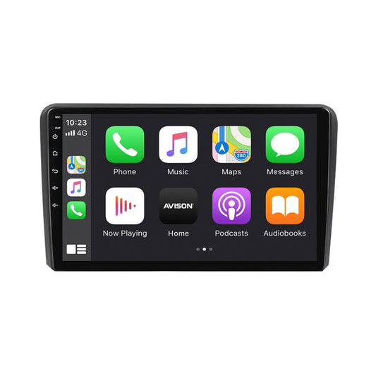 Navigatore per Audi A3 con schermo da 9 pollici | Carplay | Android Auto | DAB | Bluetooth | 64 GB