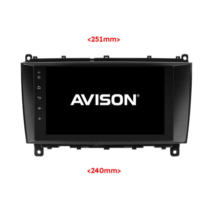 Navigatore per Mercedes CLK 2003-2009 | Carplay | Android | DAB+ | Bluetooth | WIFI