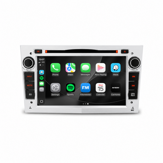 Navigatore per Opel Silver 7" | Carplay | Android | DAB+ | Bluetooth | WIFI | CD