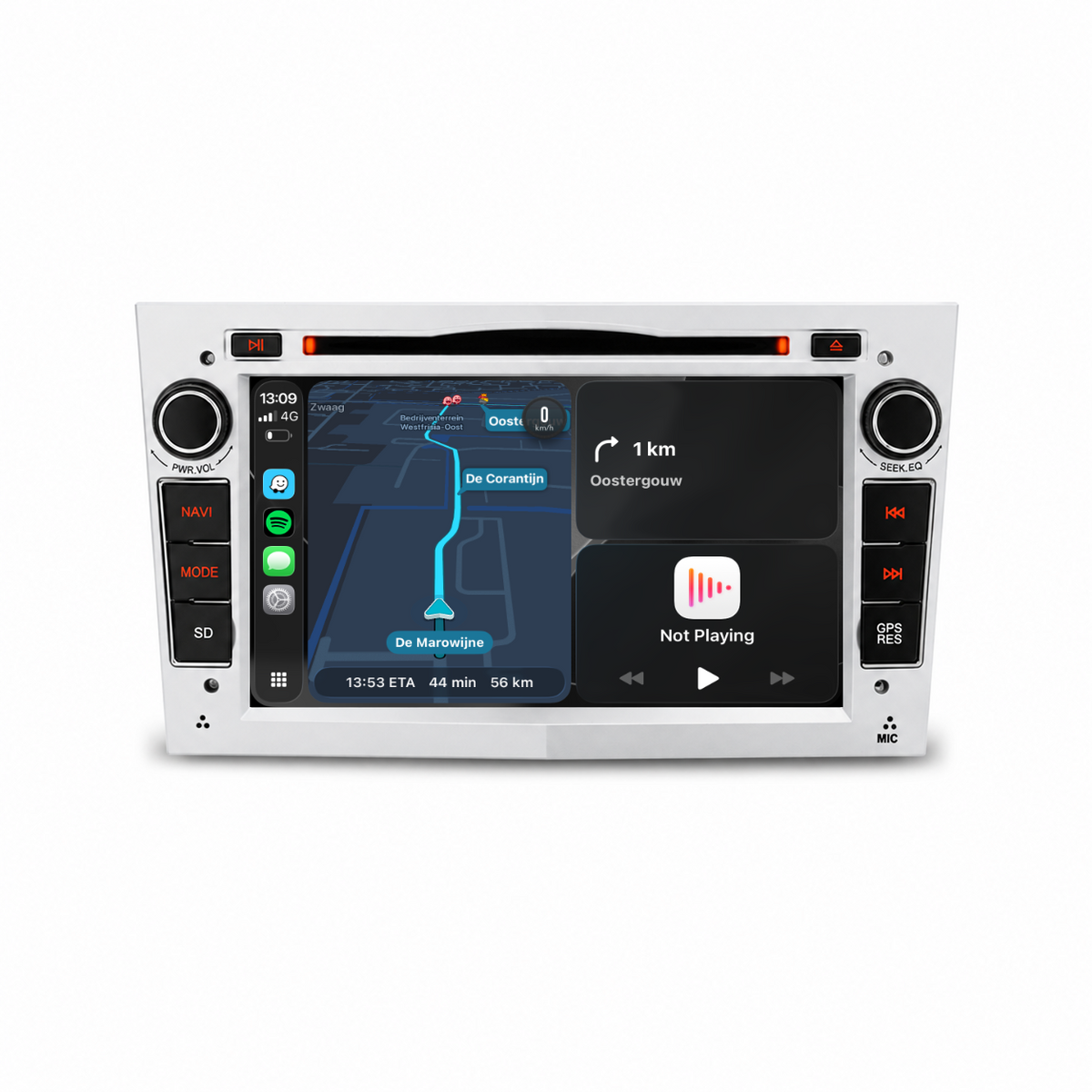 Navigatore per Opel Silver 7" | Carplay | Android | DAB+ | Bluetooth | WIFI | CD