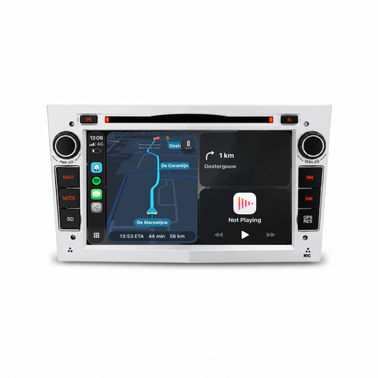 Navigatore per Opel Silver 7" | Carplay | Android | DAB+ | Bluetooth | WIFI | CD