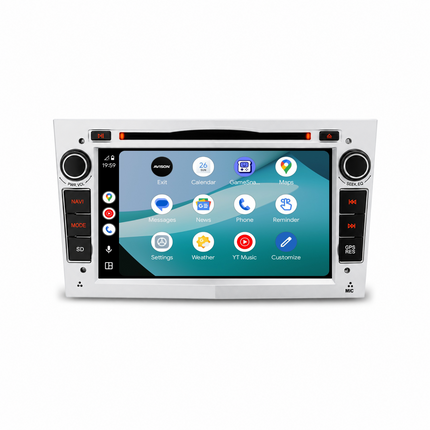 Navigatore per Opel Silver 7" | Carplay | Android | DAB+ | Bluetooth | WIFI | CD
