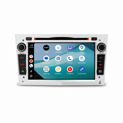 Navigatore per Opel Silver 7" | Carplay | Android | DAB+ | Bluetooth | WIFI | CD