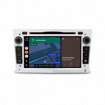 Navigatore per Opel Silver 7" | Carplay | Android | DAB+ | Bluetooth | WIFI | CD