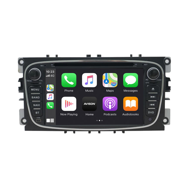 Navigatore per Ford Black Oval 7" | CarPlay | Android | DAB+ | Bluetooth | 64GB