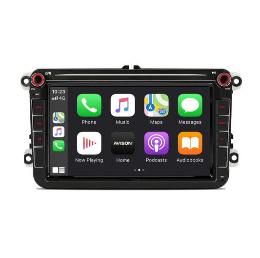 Navigatore per VW Seat e Skoda 8 pollici | Carplay | Android | DAB | Bluetooth | WIFI