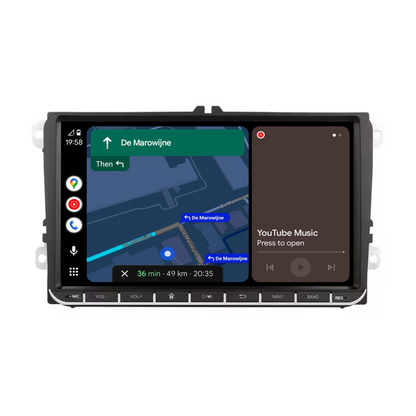 Navigatore per VW Seat e Skoda 9 pollici | Carplay | Androide | DAB+ | Bluetooth | Wi-Fi | AVN-R591