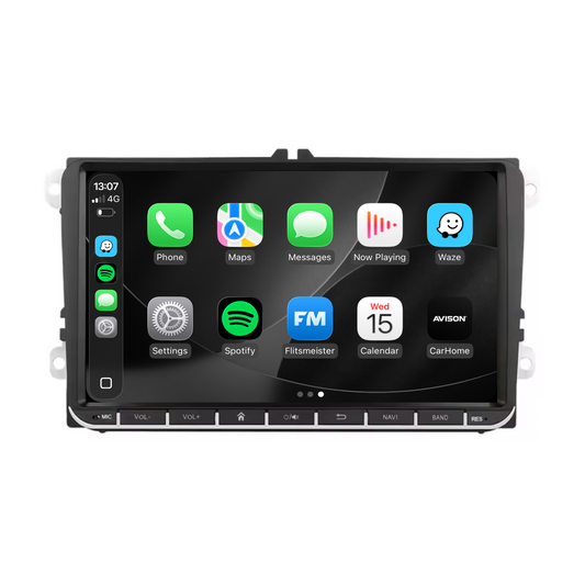 Navigatore per VW Seat e Skoda 9 pollici | Carplay | Androide | DAB+ | Bluetooth | Wi-Fi | AVN-R591