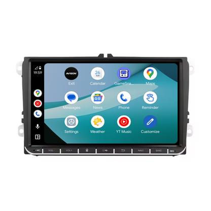 Navigatore per VW Seat e Skoda 9 pollici | Carplay | Androide | DAB+ | Bluetooth | Wi-Fi | AVN-R591