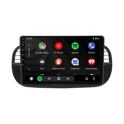 Navigazione per Fiat 500 | Tocco completo | Carplay | Android | Tampone | Bluetooth | Nero | XR4