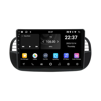 Navigazione per Fiat 500 | Tocco completo | Carplay | Android | Tampone | Bluetooth | Nero | XR4