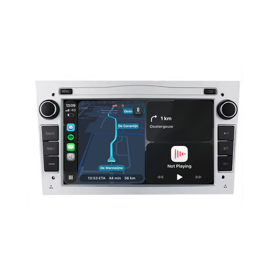 Navigatore per Opel Silver 7" | Carplay | Android | DAB+ | Bluetooth | 32GB