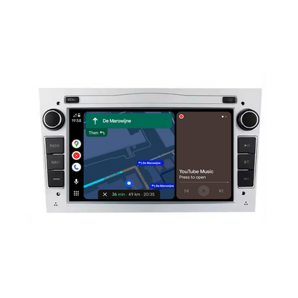 Navigatore per Opel Silver 7" | Carplay | Android | DAB+ | Bluetooth | 32GB