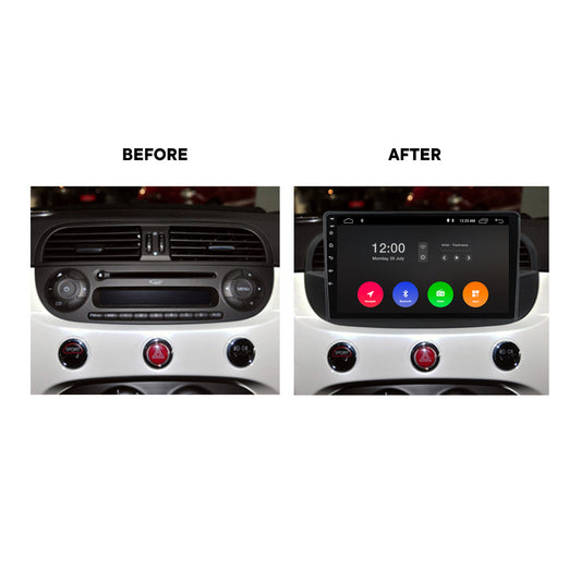 Navigazione per Fiat 500 | Full Touch | Carplay | Android | DAB | Bluetooth | E altro ancora