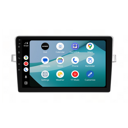 Navigatore per Toyota Verso 2009-2018 | CarPlay | Android Auto | WIFI | Bluetooth | QLED | XR6