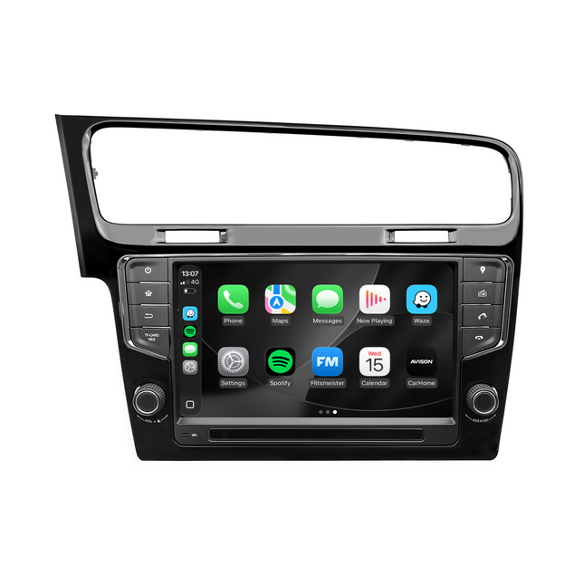 Sistema di navigazione per VW Golf 7 | CarPlay | Android | DAB+ | Bluetooth | Nero