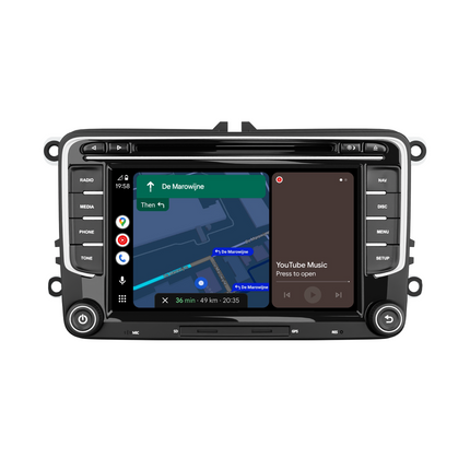 Navigatore per VW Seat e Skoda 7" | Carplay Wireless | Android Auto | DAB+ | 64 GB