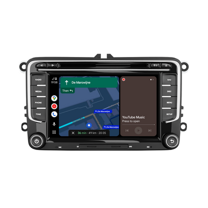 Navigatore per VW Seat e Skoda 7" | Carplay Wireless | Android Auto | DAB+ | 64 GB
