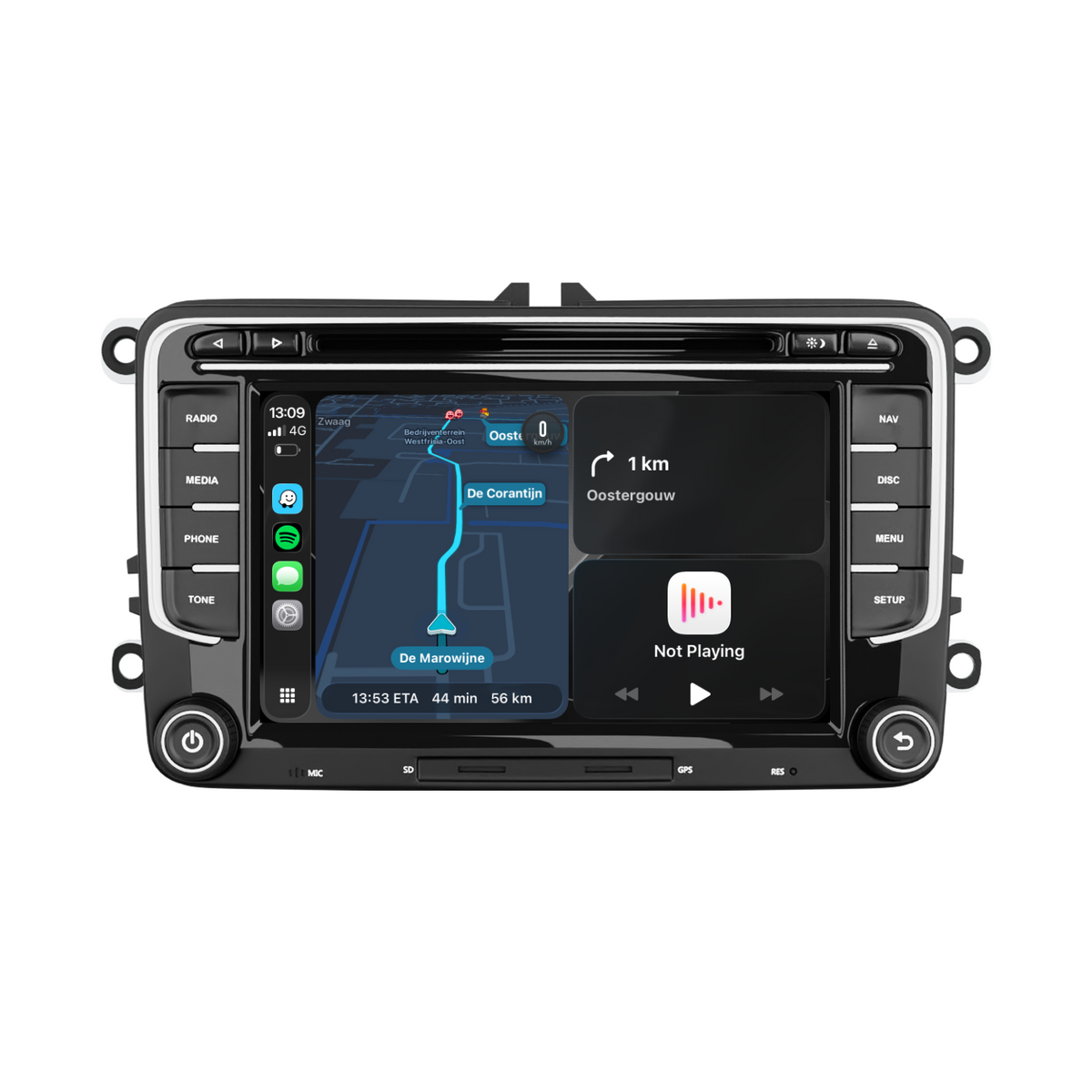 Navigatore per VW Seat e Skoda 7" | Carplay Wireless | Android Auto | DAB+ | 64 GB