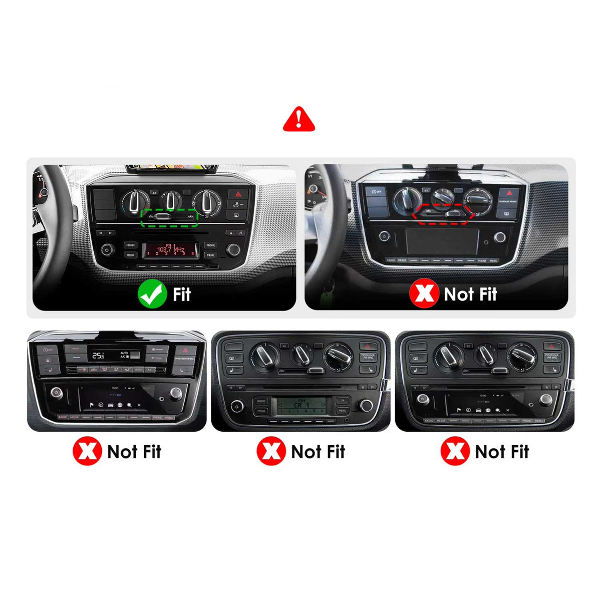 Navigazione per Volkswagen UP 2017-2023 | CarPlay | Android Auto | WIFI | Bluetooth | QLED | XR4