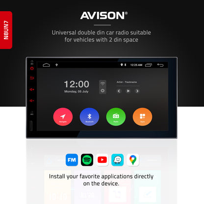 Navigatore universale 2 DIN 7" | Carplay | Android | DAB+ | WIFI | 64GB