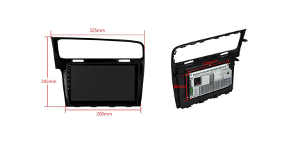 Navigatore per VW Golf 7 | Carplay | Android | DAB | Bluetooth | 64 GB | Nero